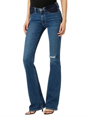 NWT Hudson Designer Nico Mid-Rise Bootcut Maternity Denim Jeans Size 23